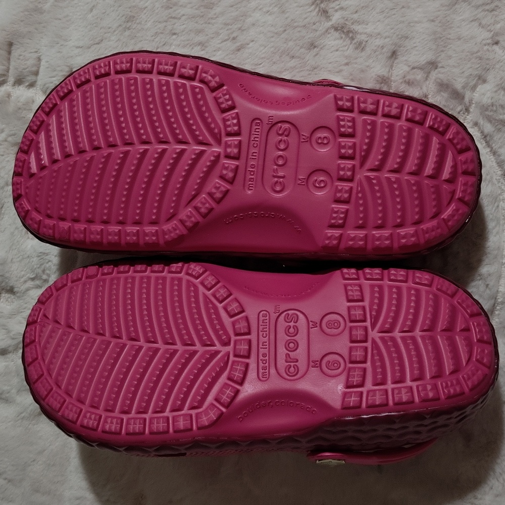 Crocs x Juicy Couture Limited Edition Classic Clogs, Women 8 / Men 6 - Picture 7 of 8